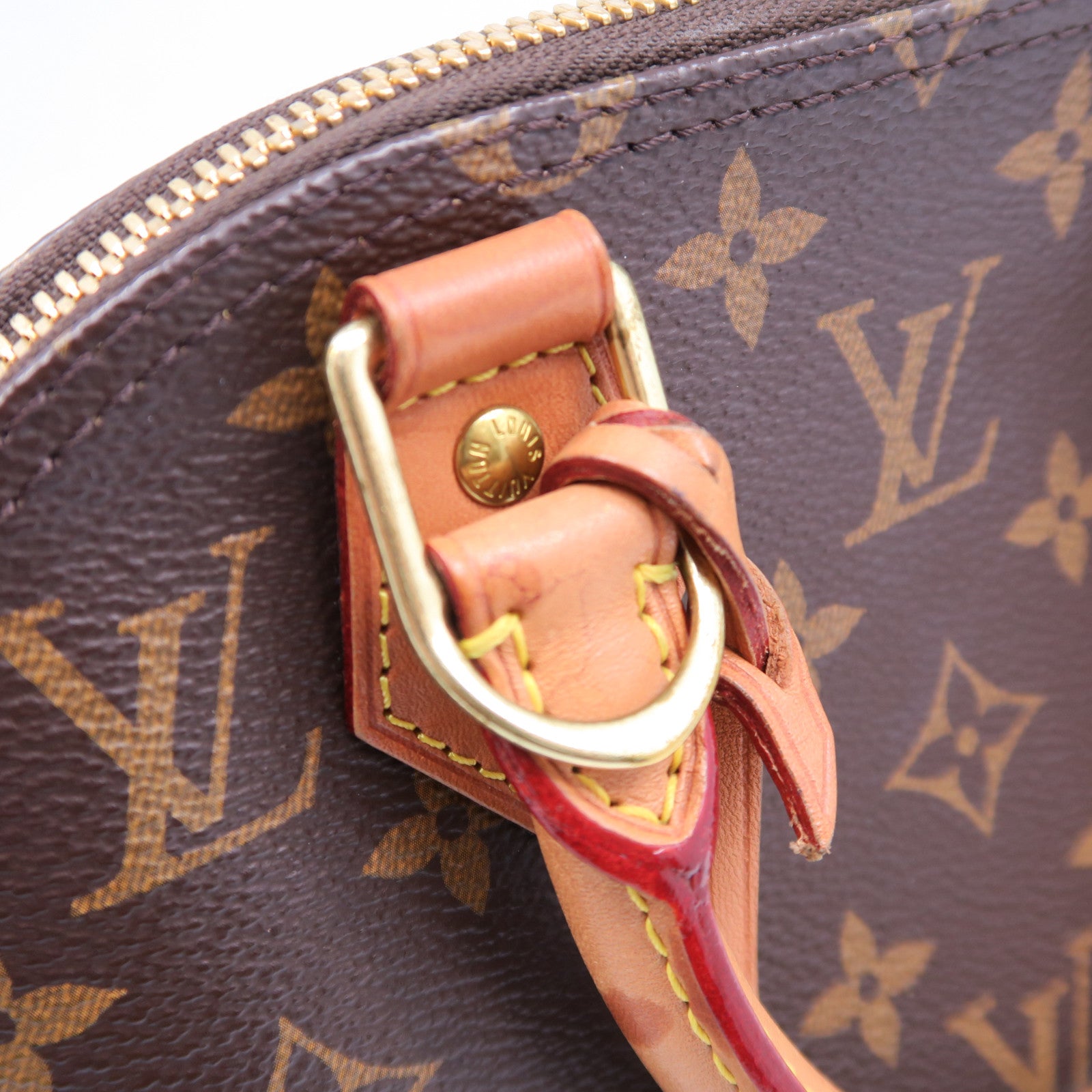 LOUIS VUITTON 【清倉大減價】Monogram Alma BB金扣手挽肩背兩用袋啡色