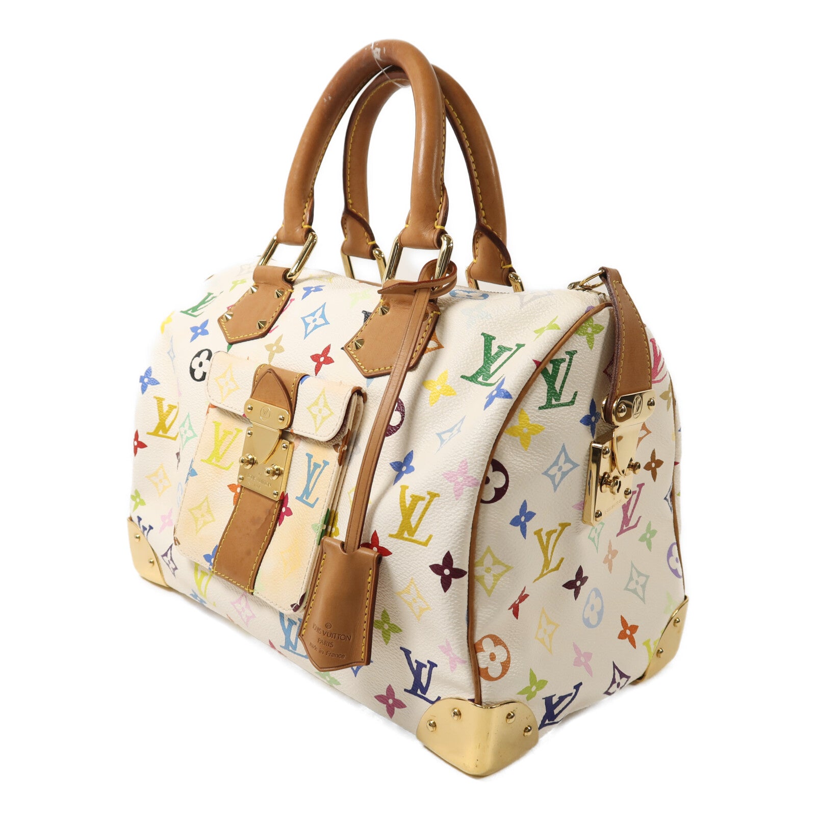 LOUIS VUITTON Monogram Multicolore Speedy 30金扣手挽袋