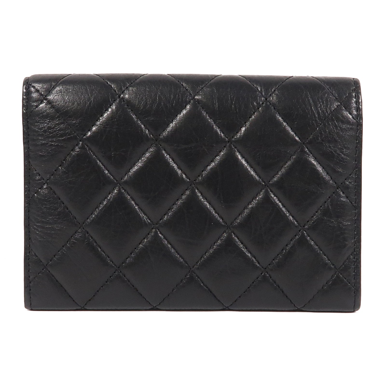 CHANEL CC SHW Wallet Lambskin Leather Black