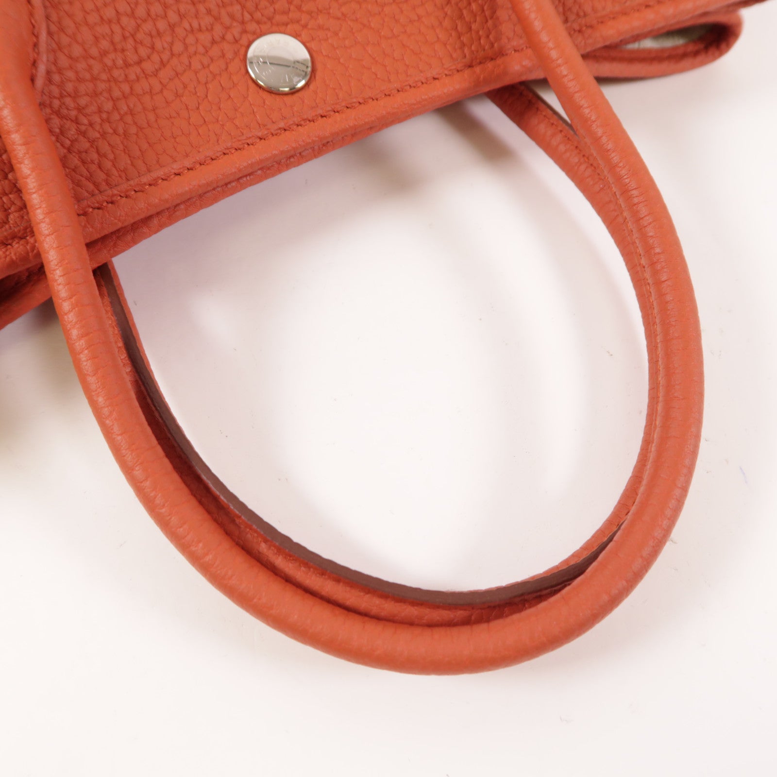 HERMES PHW Garden Party TPM Tote Bag Negonda Leather 9M Sanguine