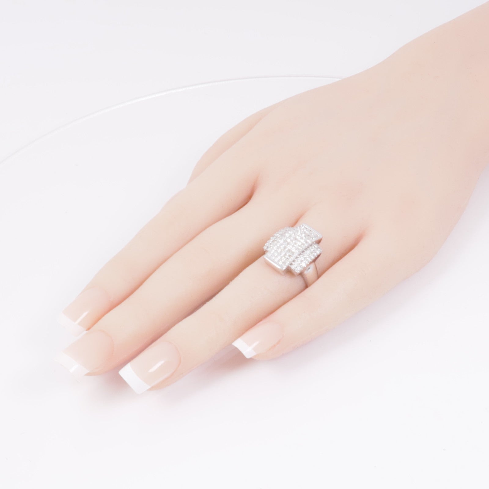 JEWELRY 【激減優惠】18K白金Diamond Ring鑽石戒指US#7