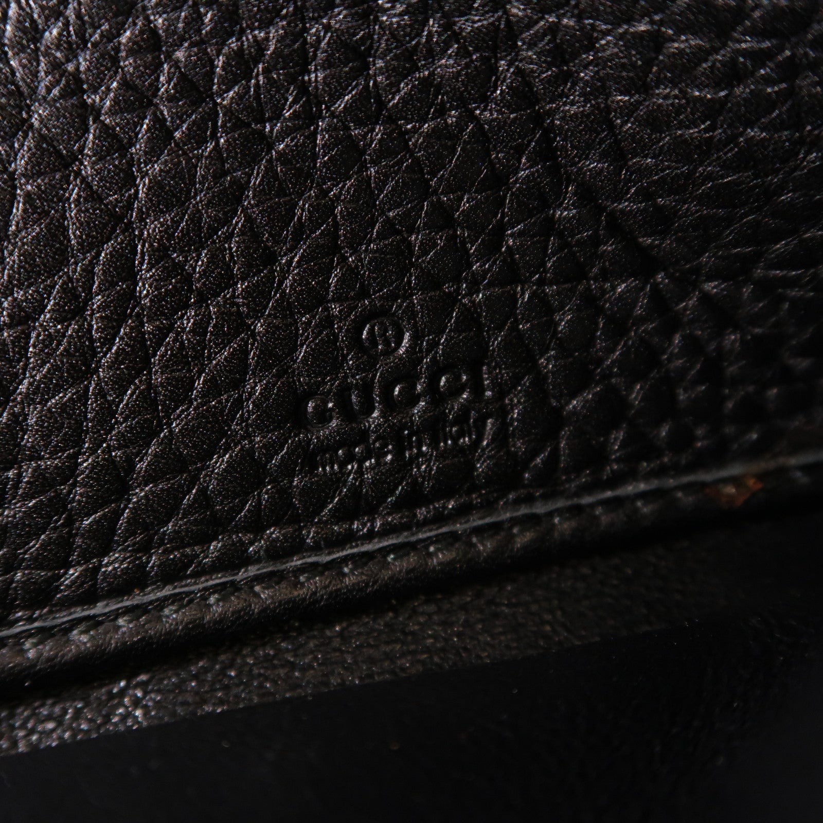 GUCCI 【激減優惠】竹製/牛皮皮革Long Wallet金扣長錢包黑色