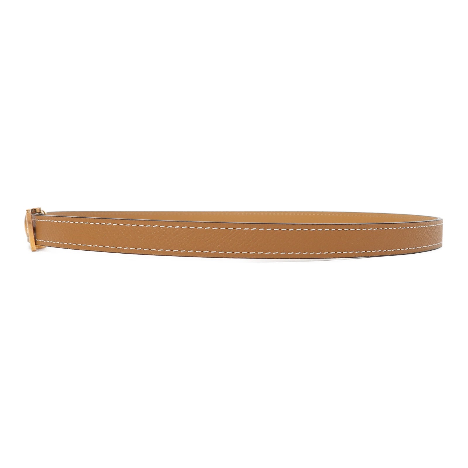 HERMES Epsom皮革Pop H Belt 75cm皮帶金色