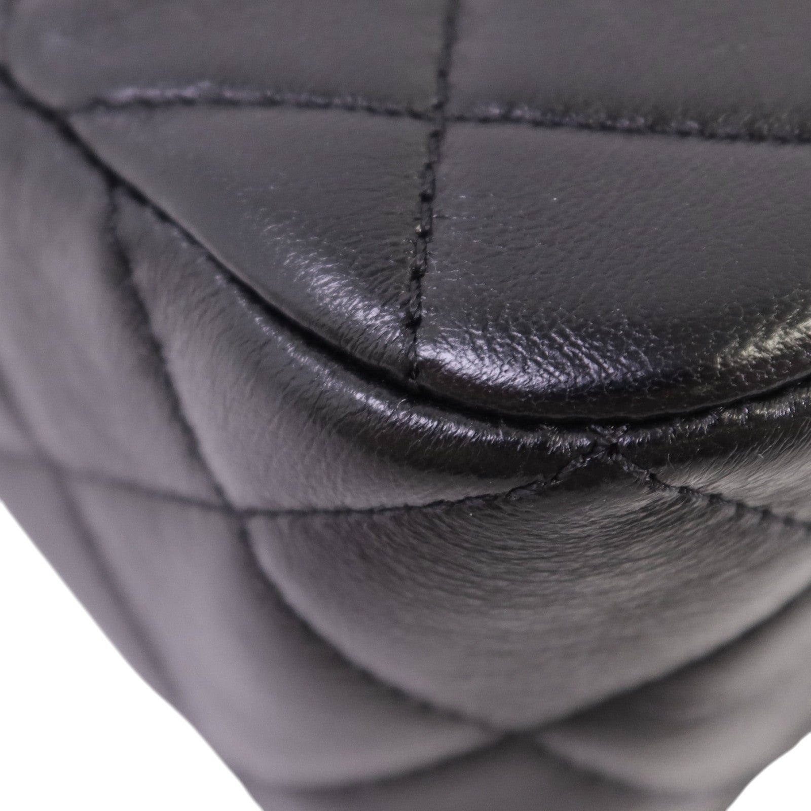CHANEL 【激減優惠】羊皮皮革Hobo Bag金扣鏈帶肩背袋
