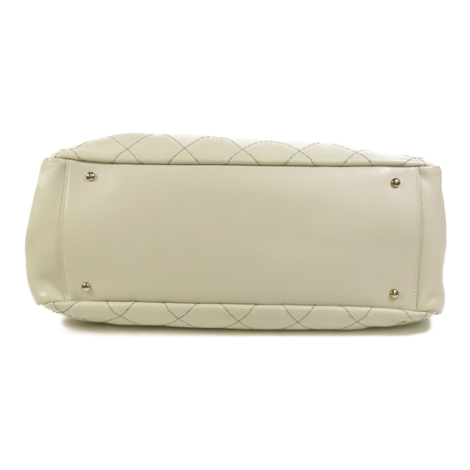 CHANEL 牛皮皮革Chain Shoulder銀扣肩背袋