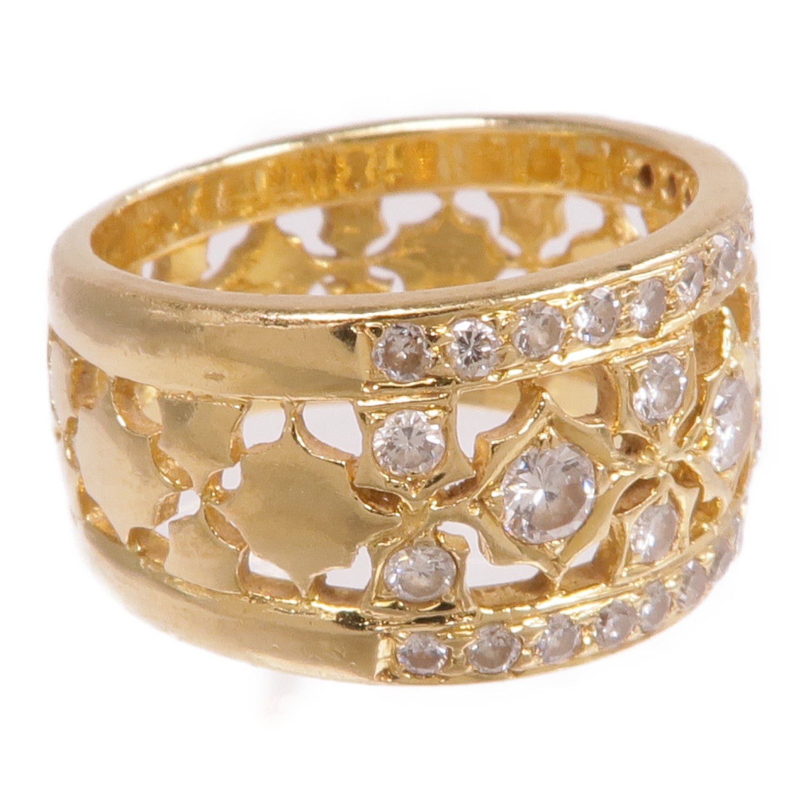JEWELRY 18K黃金Diamond Ring鑽石戒指US#4.75