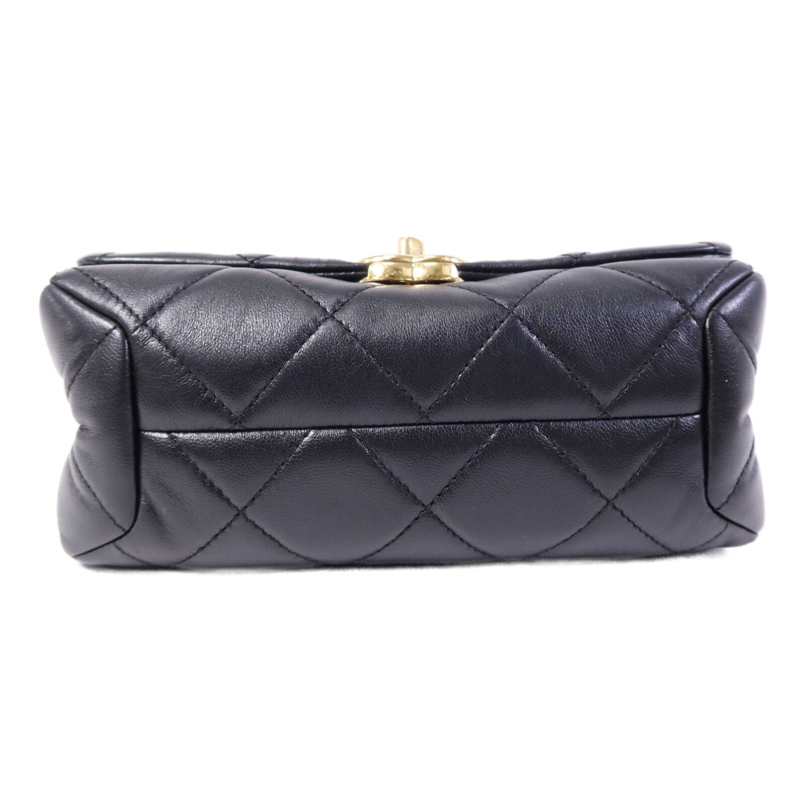 CHANEL 羊皮皮革2 Way Shoulder Bag金扣鏈帶手挽肩背兩用袋