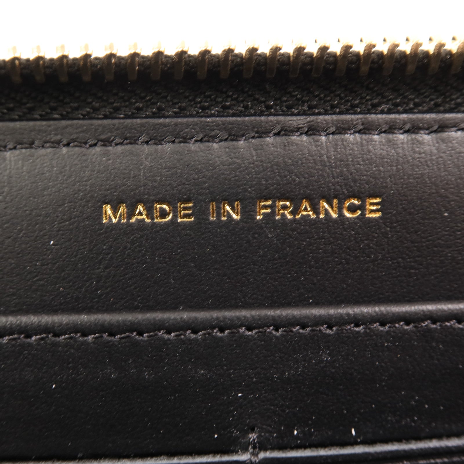 CHANEL 牛皮皮革Long Wallet金扣長錢包