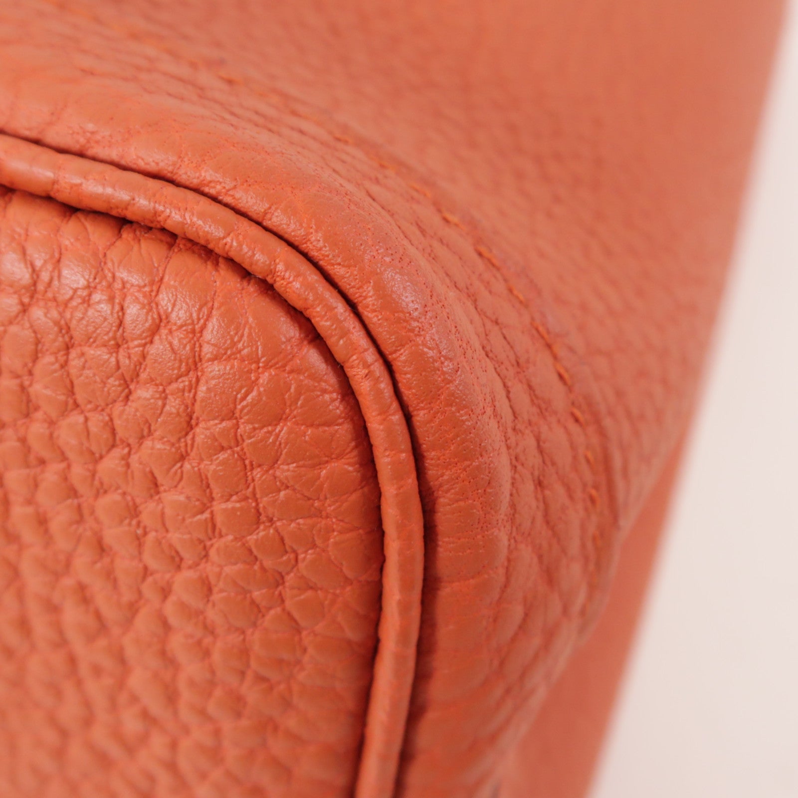 HERMES PHW Garden Party TPM Tote Bag Negonda Leather 9M Sanguine