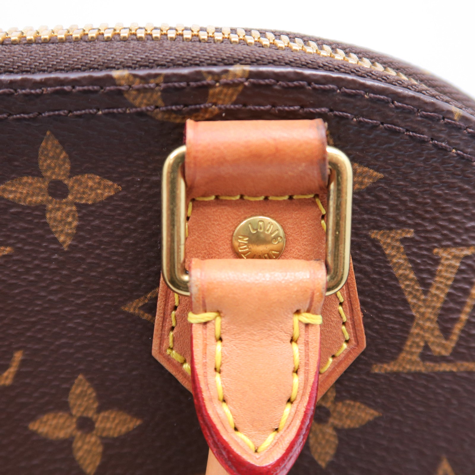 LOUIS VUITTON 【清倉大減價】Monogram Alma BB金扣手挽肩背兩用袋啡色