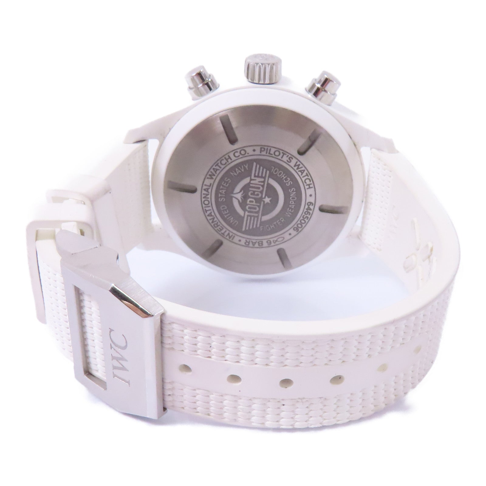 IWC Pilot Chronograph Top Gun陶瓷/橡膠手錶自動機芯黑色