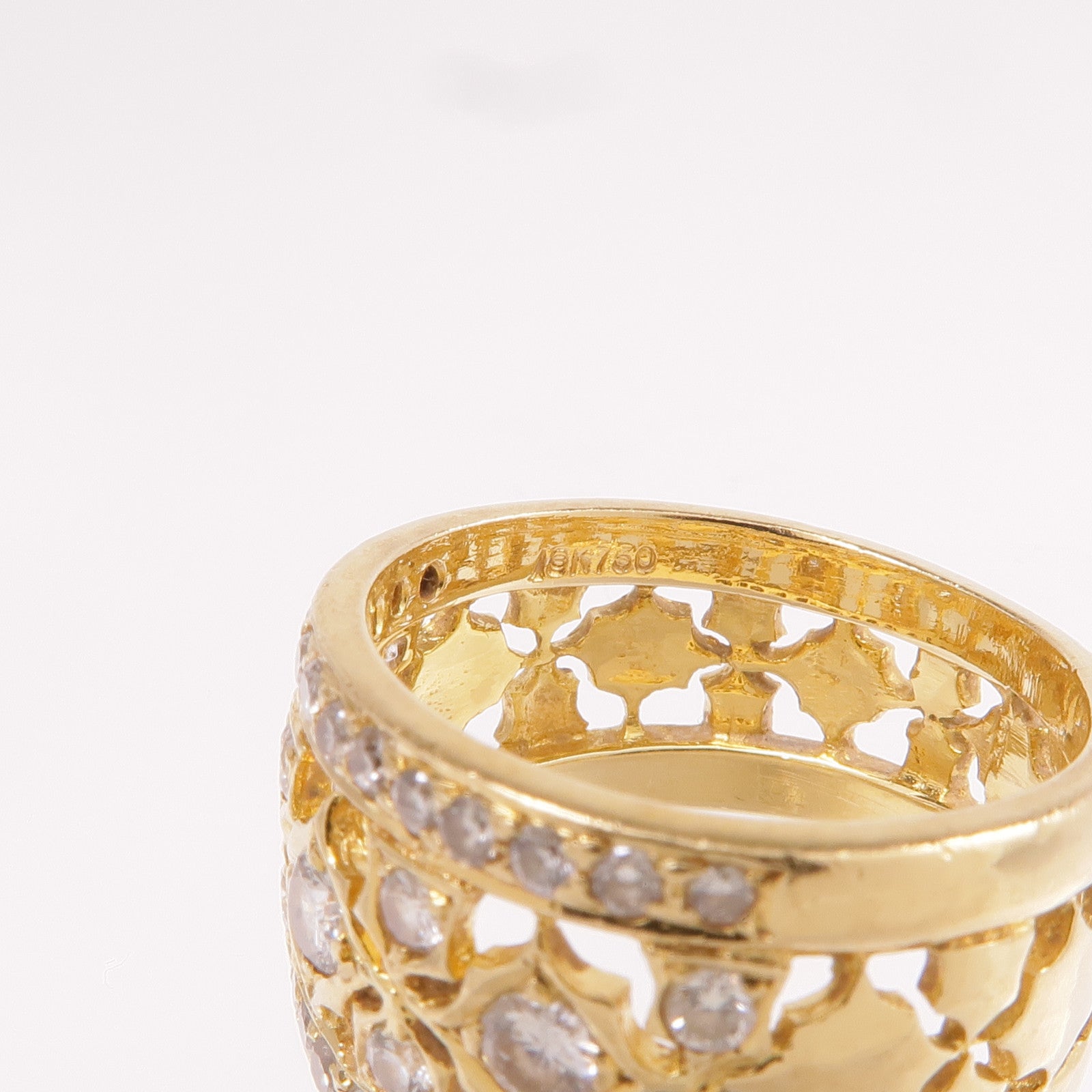 JEWELRY 18K黃金Diamond Ring鑽石戒指US#4.75