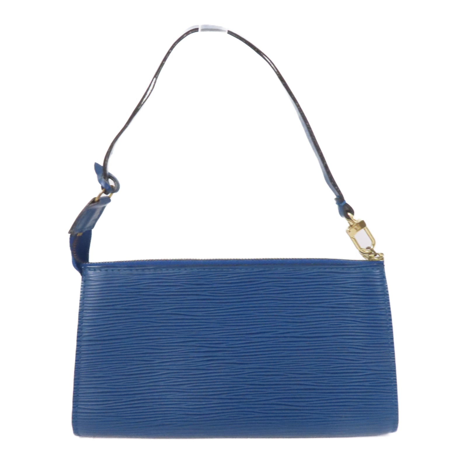 LOUIS VUITTON 【激減優惠】Epi皮革Pochette Accessories金扣手拿包藍色