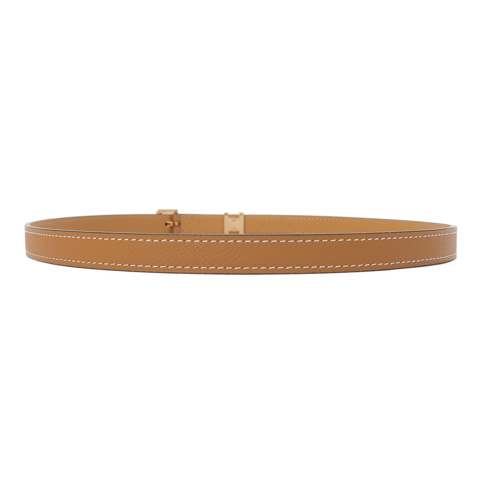 HERMES Epsom皮革Pop H Belt 75cm皮帶金色