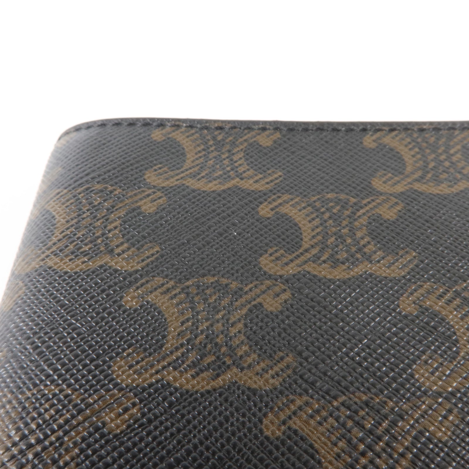 CELINE Triomphe塗層帆布Passport Case護照套
