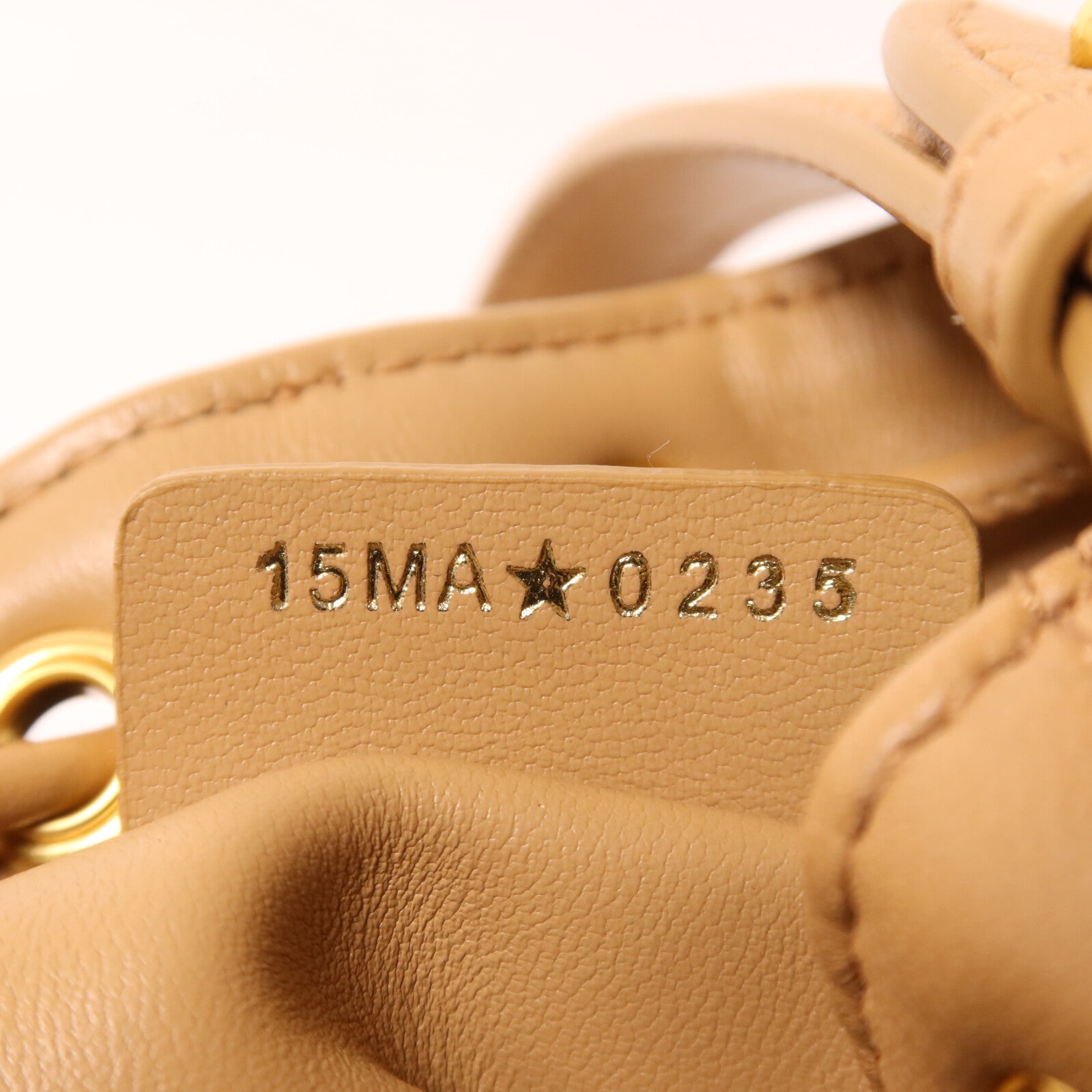 Dior 牛皮皮革Nano Caro Bucket Bag金扣手挽肩背兩用袋