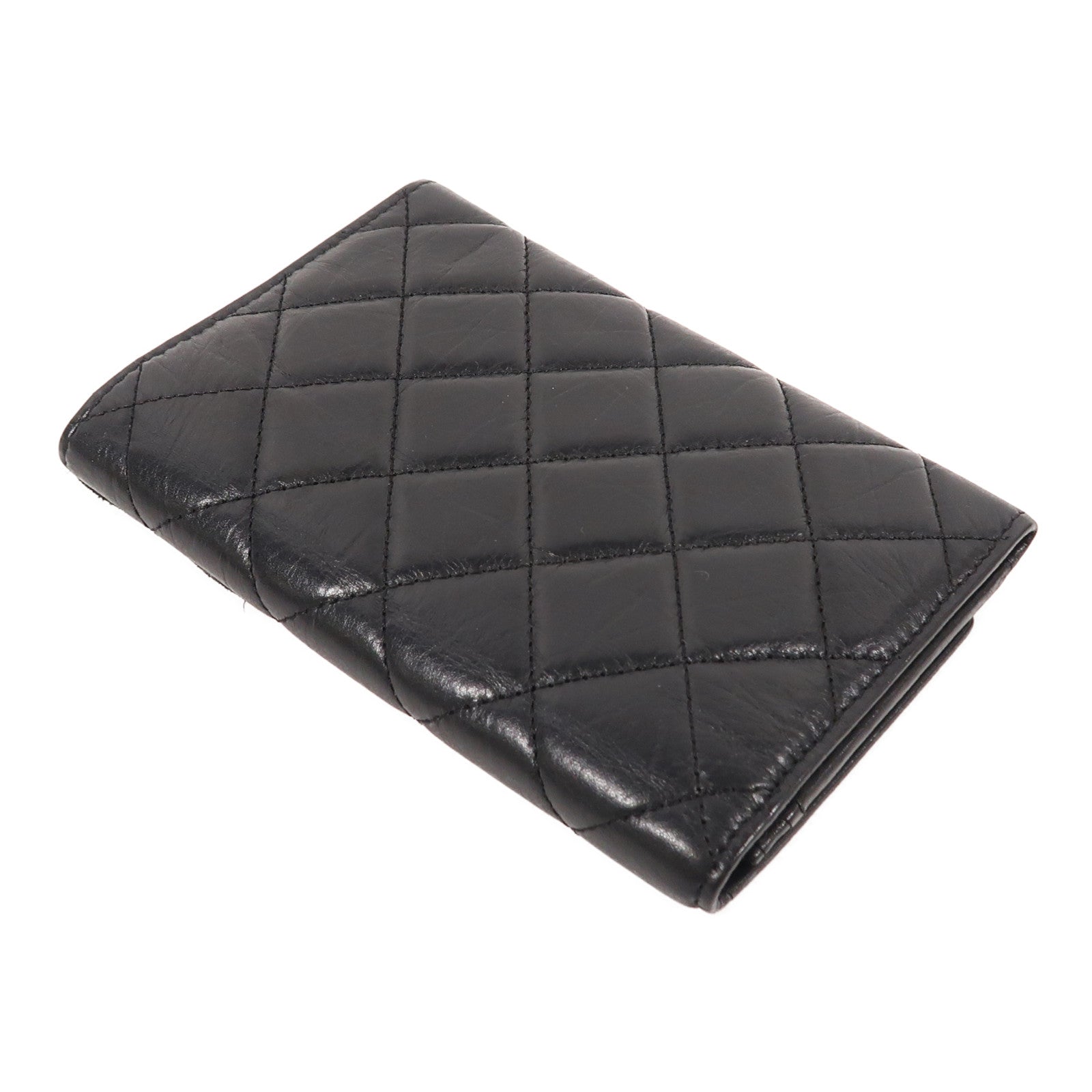 CHANEL CC SHW Wallet Lambskin Leather Black