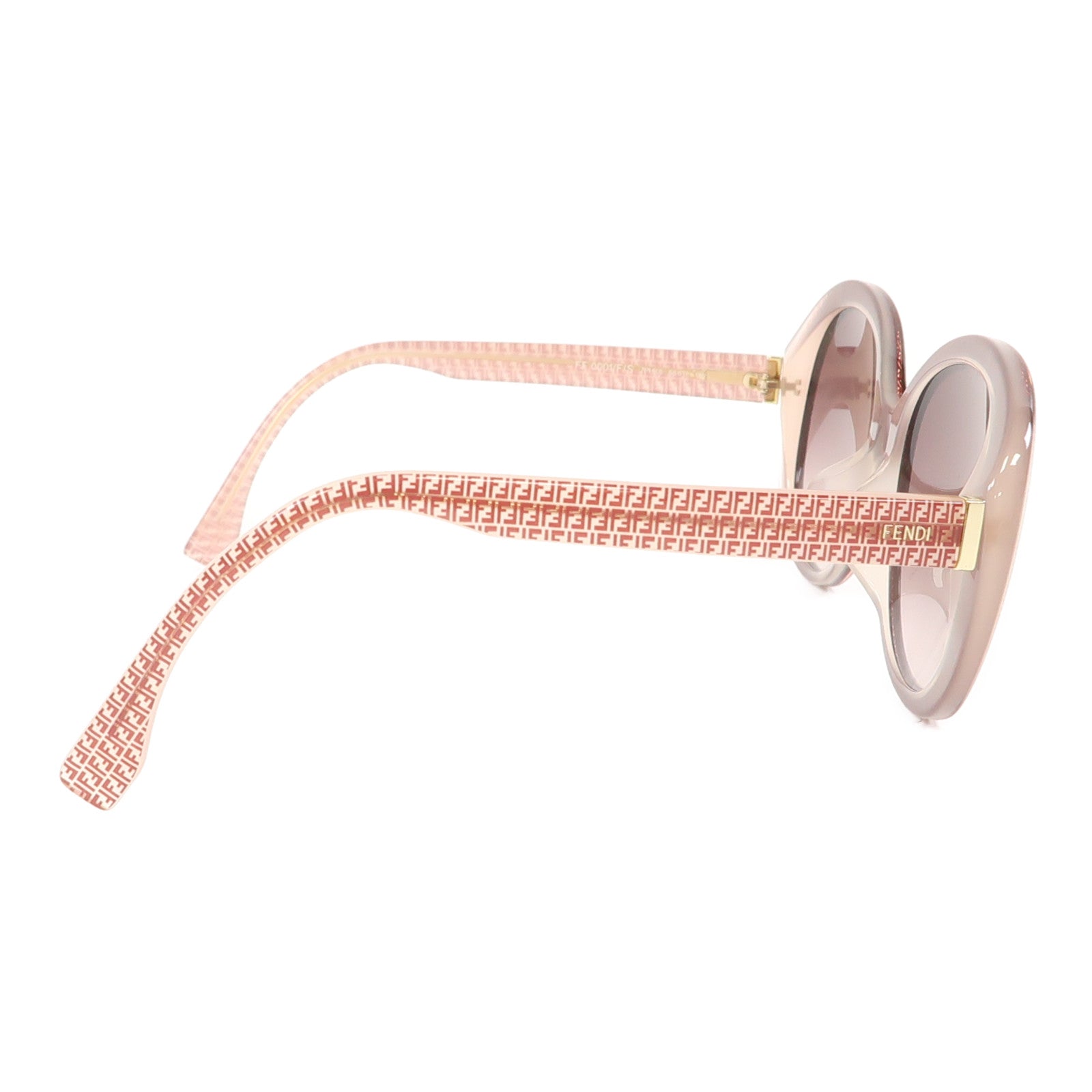 FENDI PVC Micrologo FF Sunglasses太陽眼鏡粉紅色/啡色