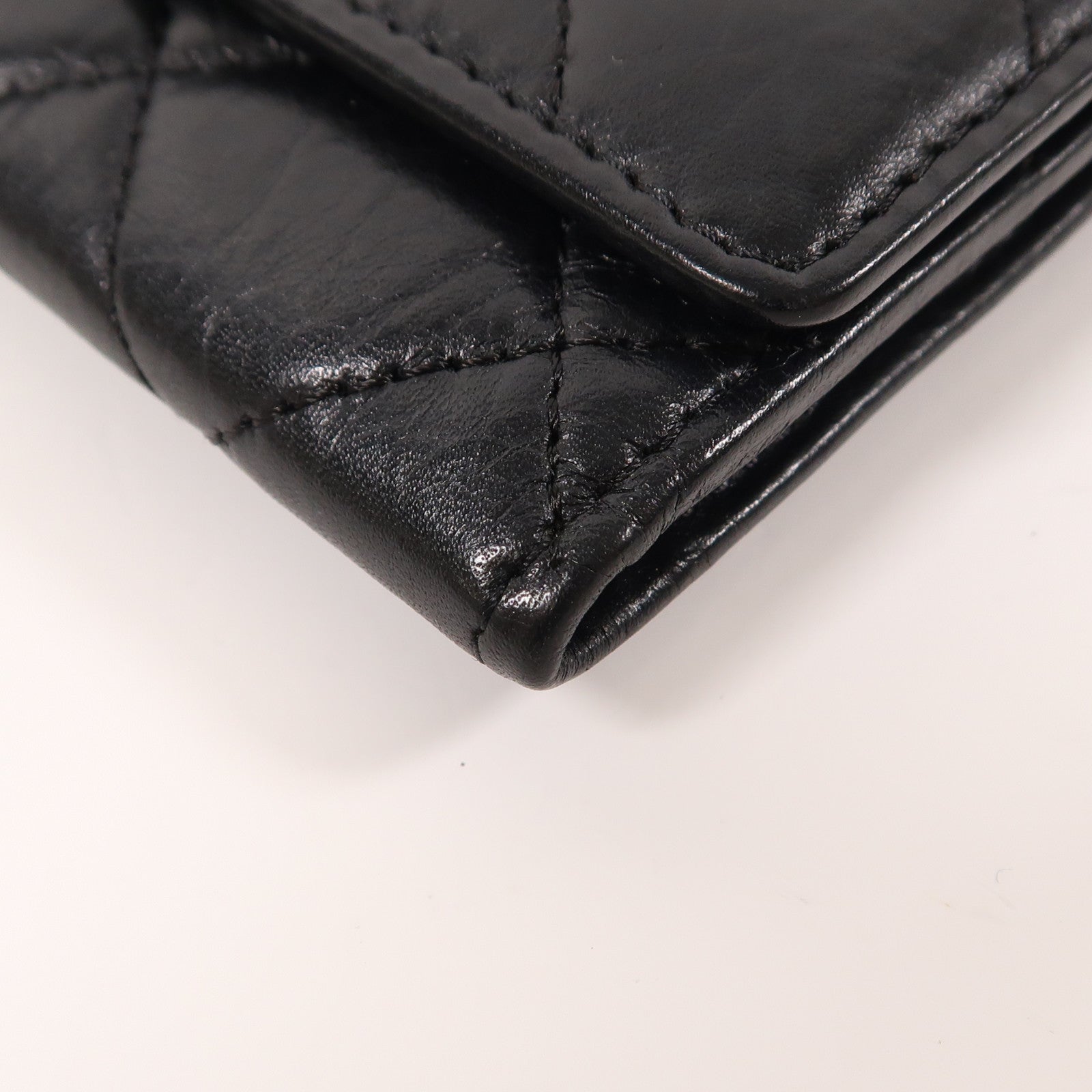 CHANEL CC SHW Wallet Lambskin Leather Black
