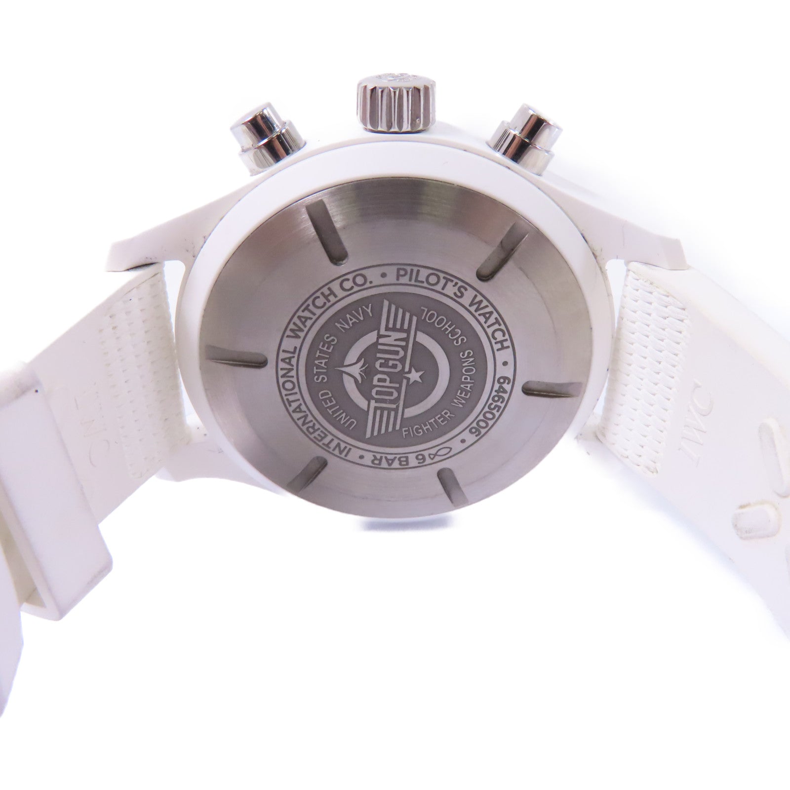 IWC Pilot Chronograph Top Gun陶瓷/橡膠手錶自動機芯黑色
