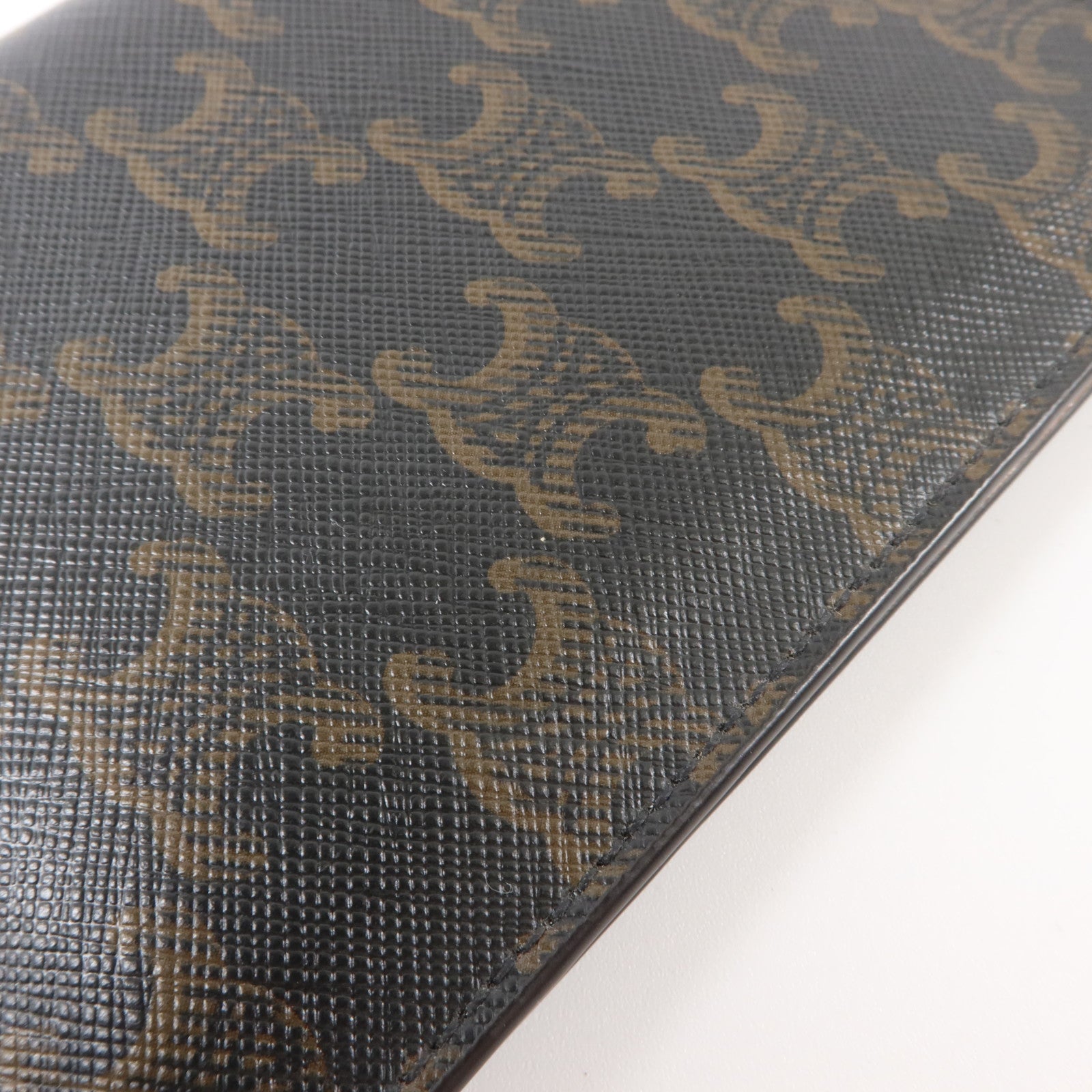 CELINE Triomphe塗層帆布Passport Case護照套