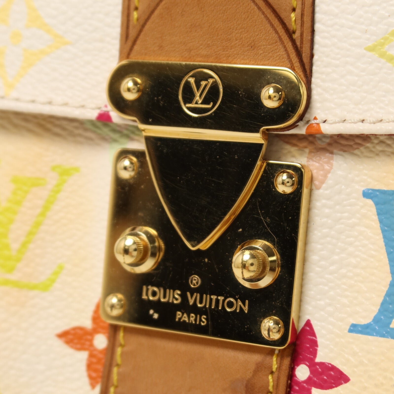 LOUIS VUITTON Monogram Multicolore Speedy 30金扣手挽袋