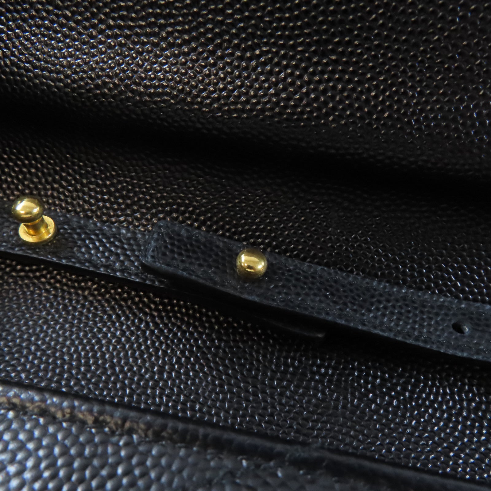 SAINT LAURENT 牛皮皮革Chain Shoulder Bag金扣鏈帶肩背袋黑色
