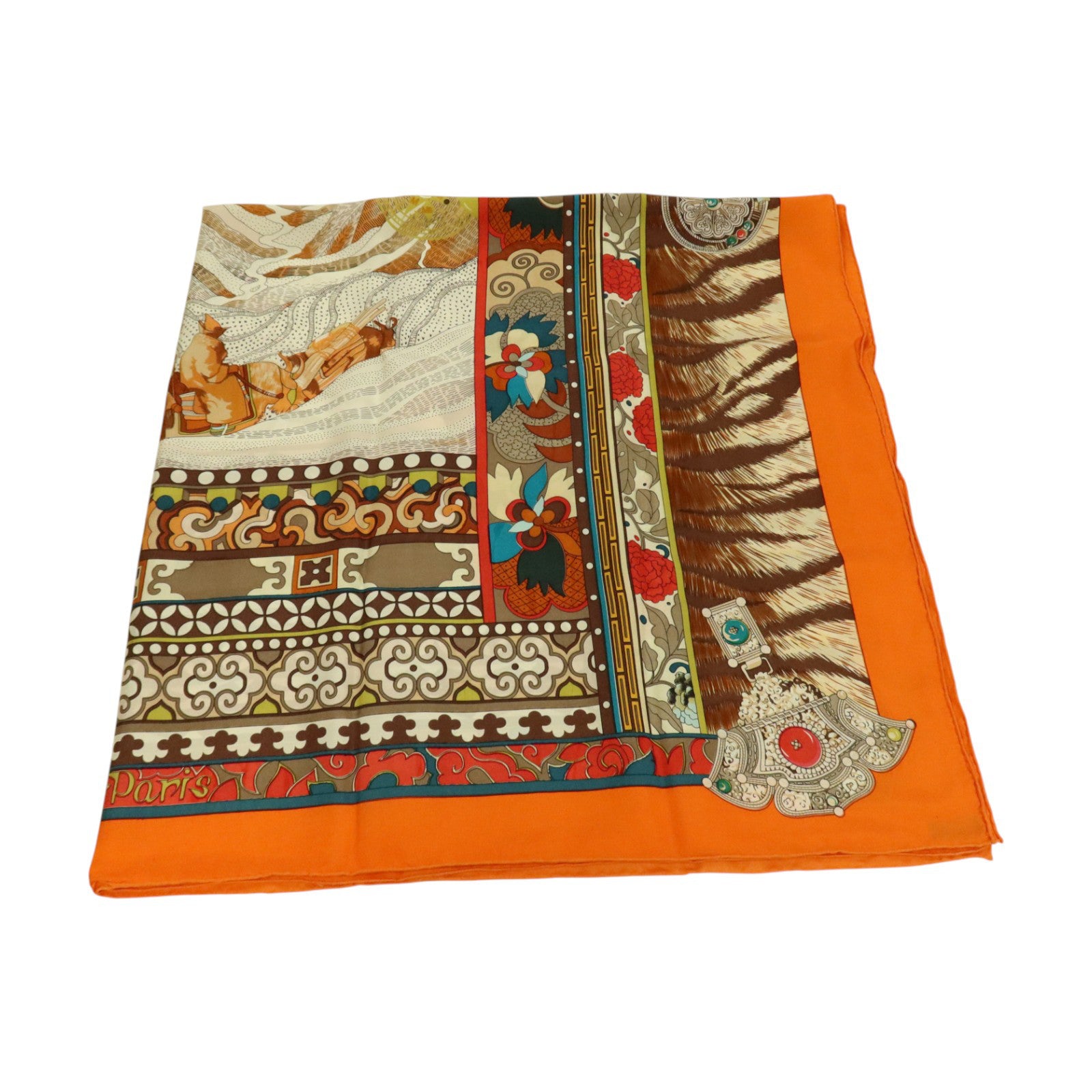 HERMES 絲質Scarf 140x140cm絲巾
