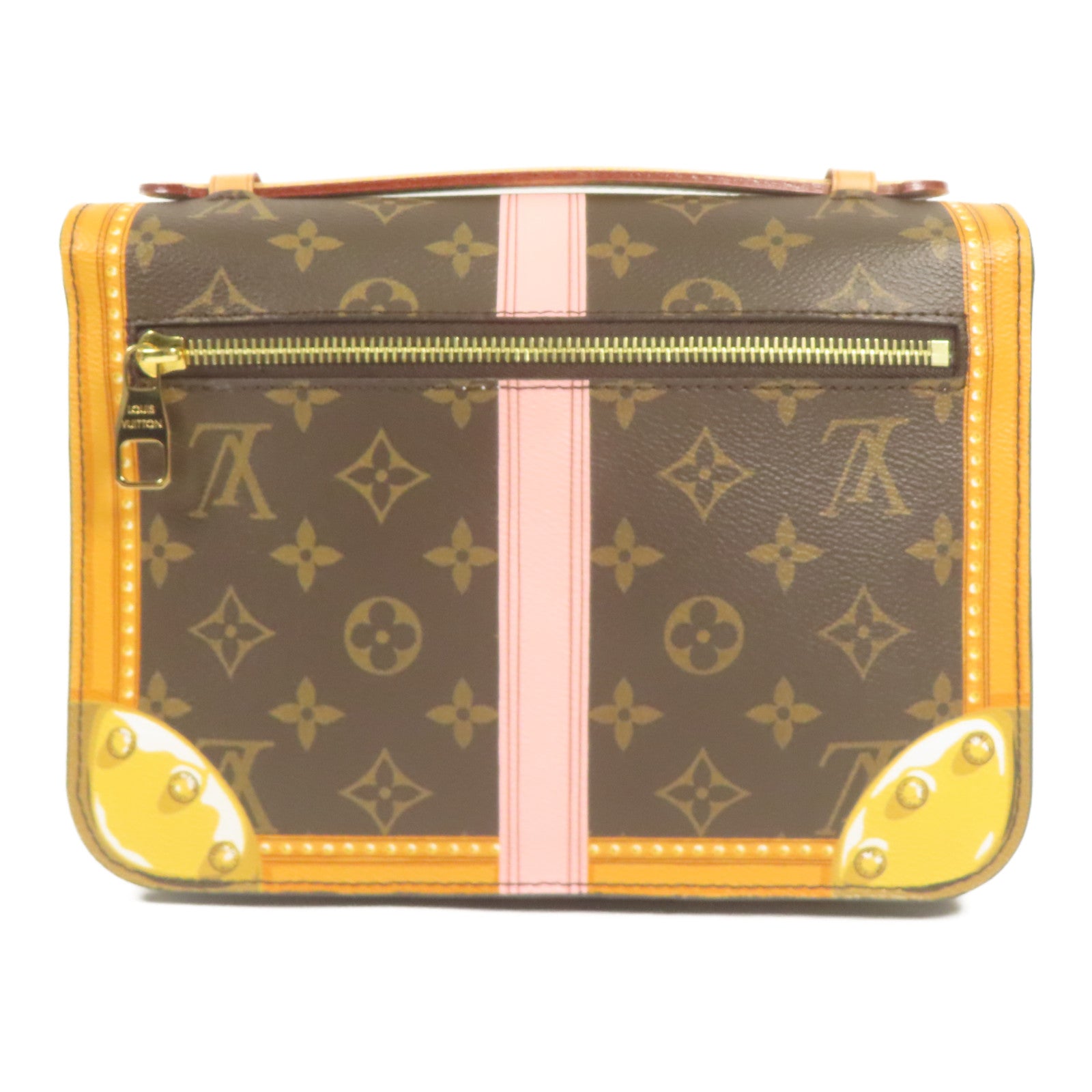 LOUIS VUITTON Monogram Pochette Metis金扣手挽肩背兩用袋
