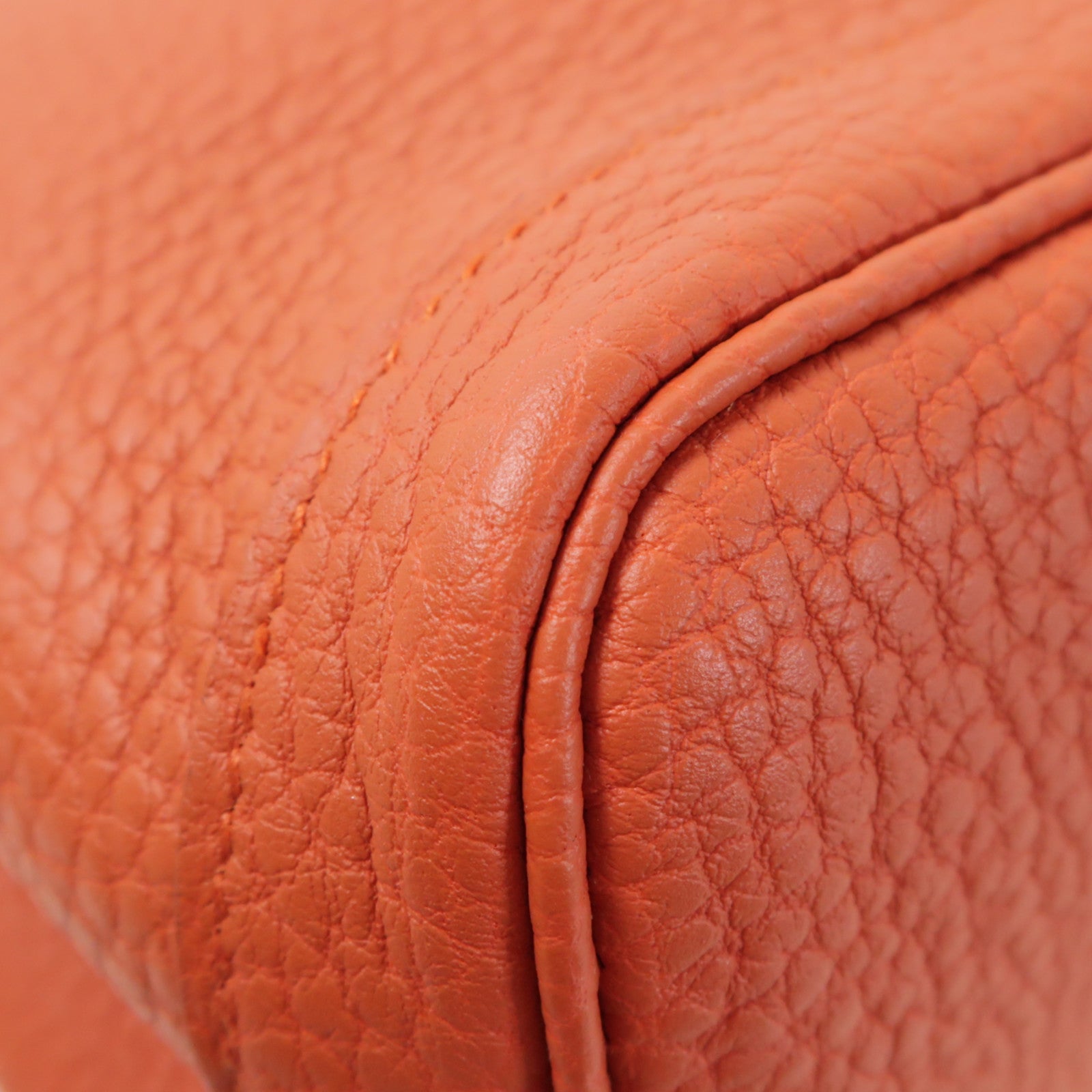 HERMES PHW Garden Party TPM Tote Bag Negonda Leather 9M Sanguine