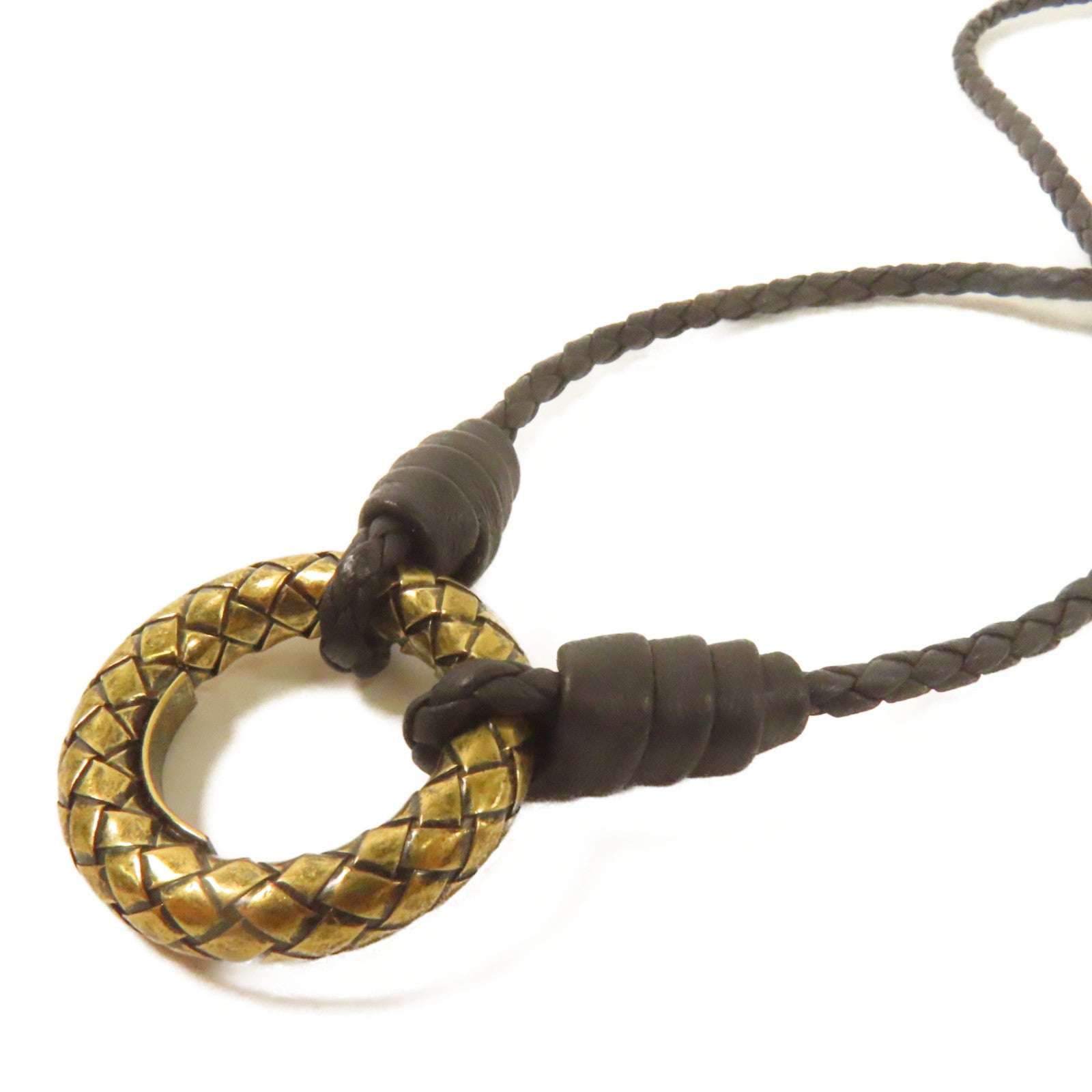 BOTTEGA VENETA 金屬/皮革Necklace項鍊