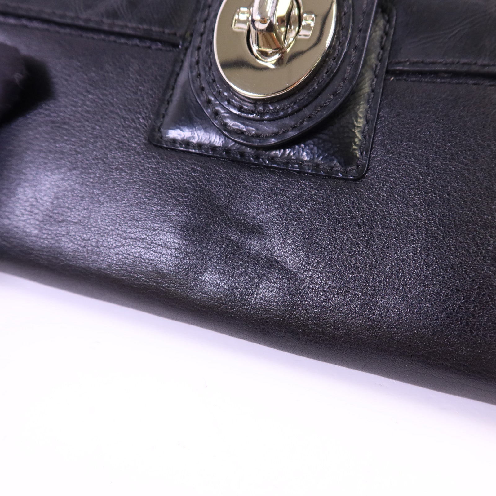 COACH 牛皮皮革Long Bifold Wallet銀扣長錢包