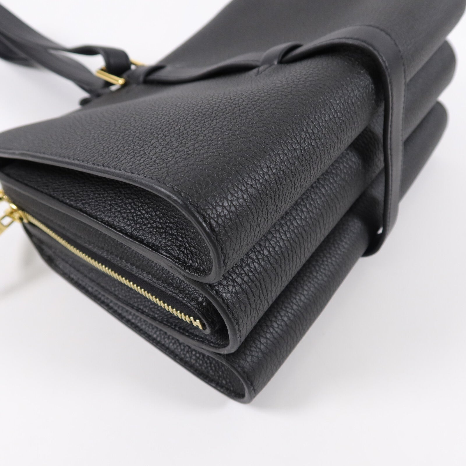 HERMES Togo/Swift皮革Simone手挽袋Noir