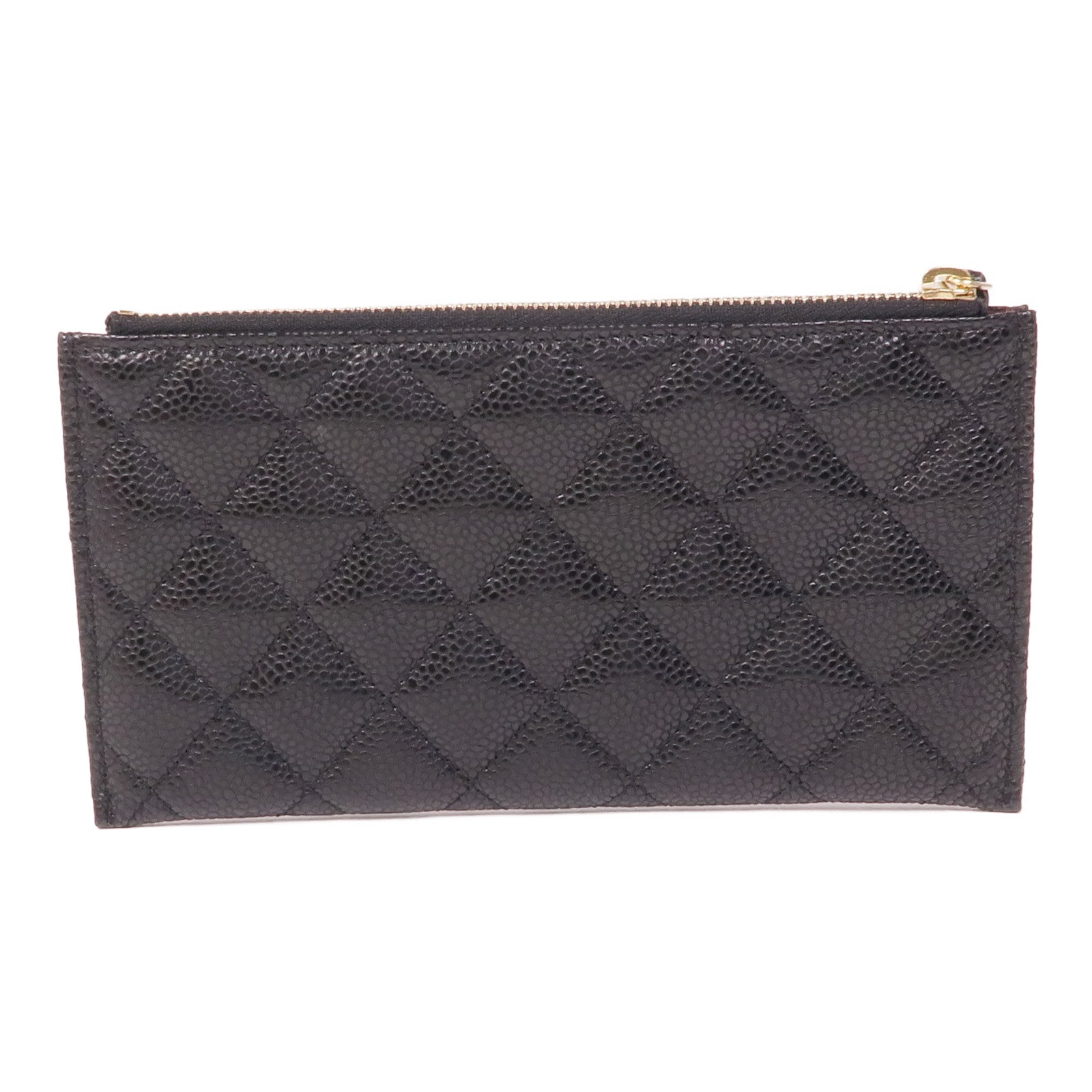 CHANEL 牛皮皮革Long Wallet金扣長錢包