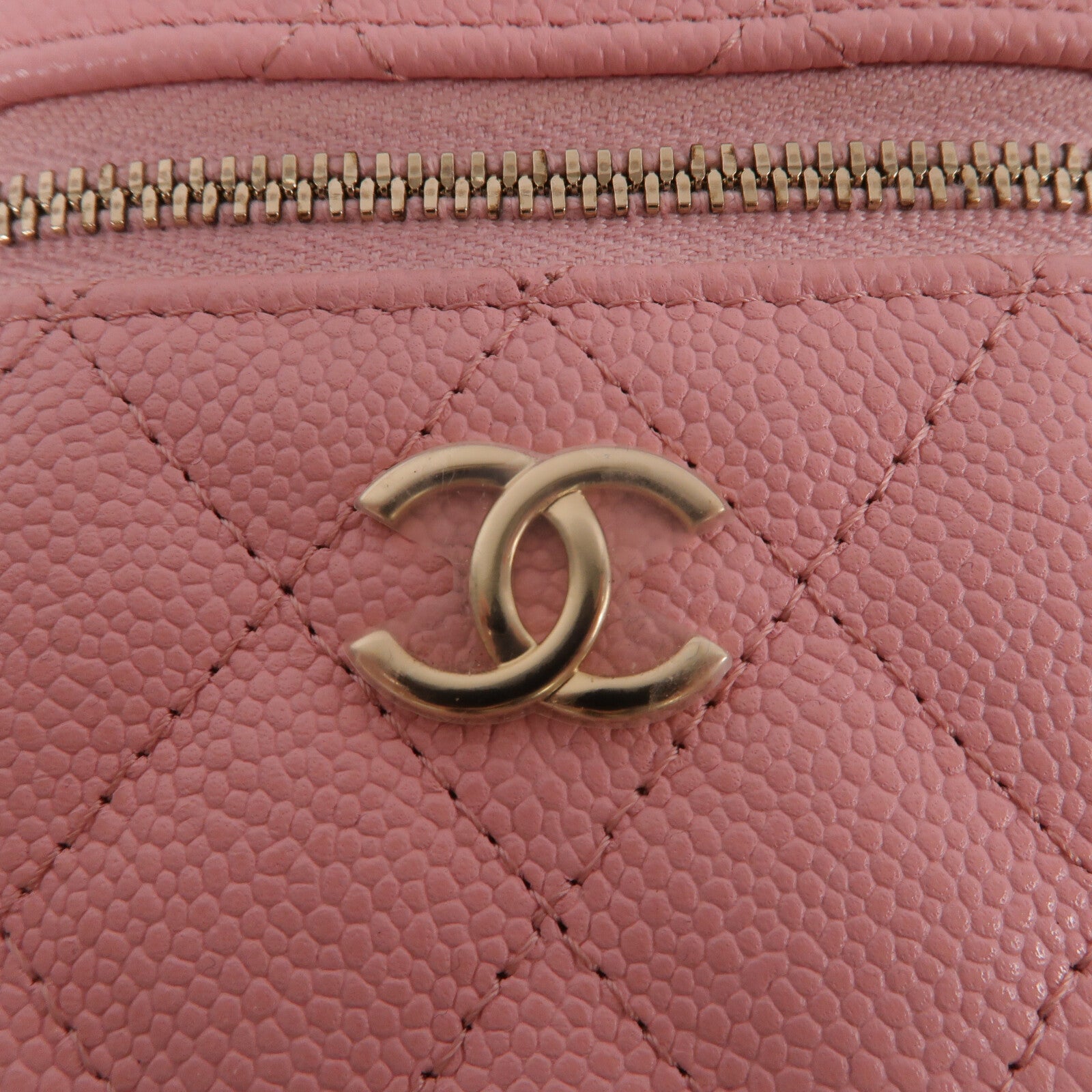 CHANEL 牛皮皮革Mini Vanity Case手挽肩背兩用袋