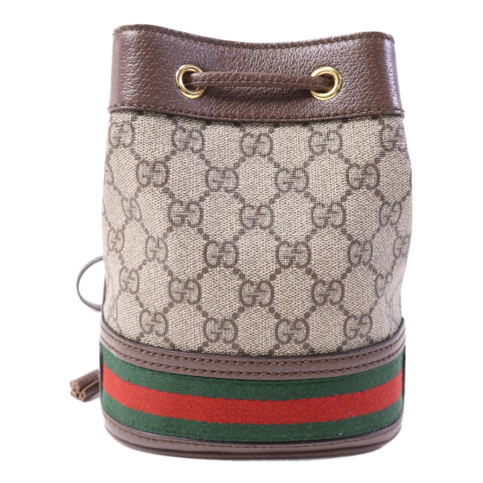 GUCCI 塗層帆布Ophidia GG Mini Bucket金扣肩背袋