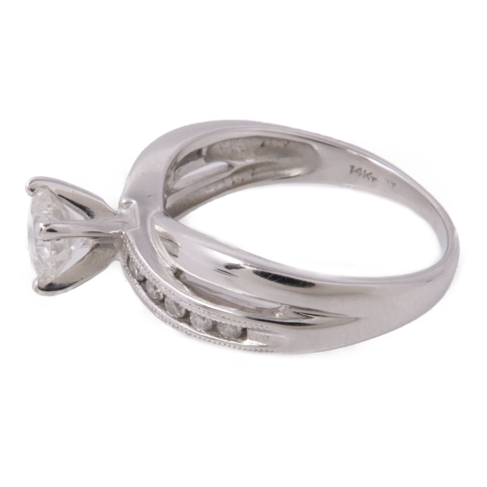 JEWELRY 14K白金Diamond Ring戒指US#6