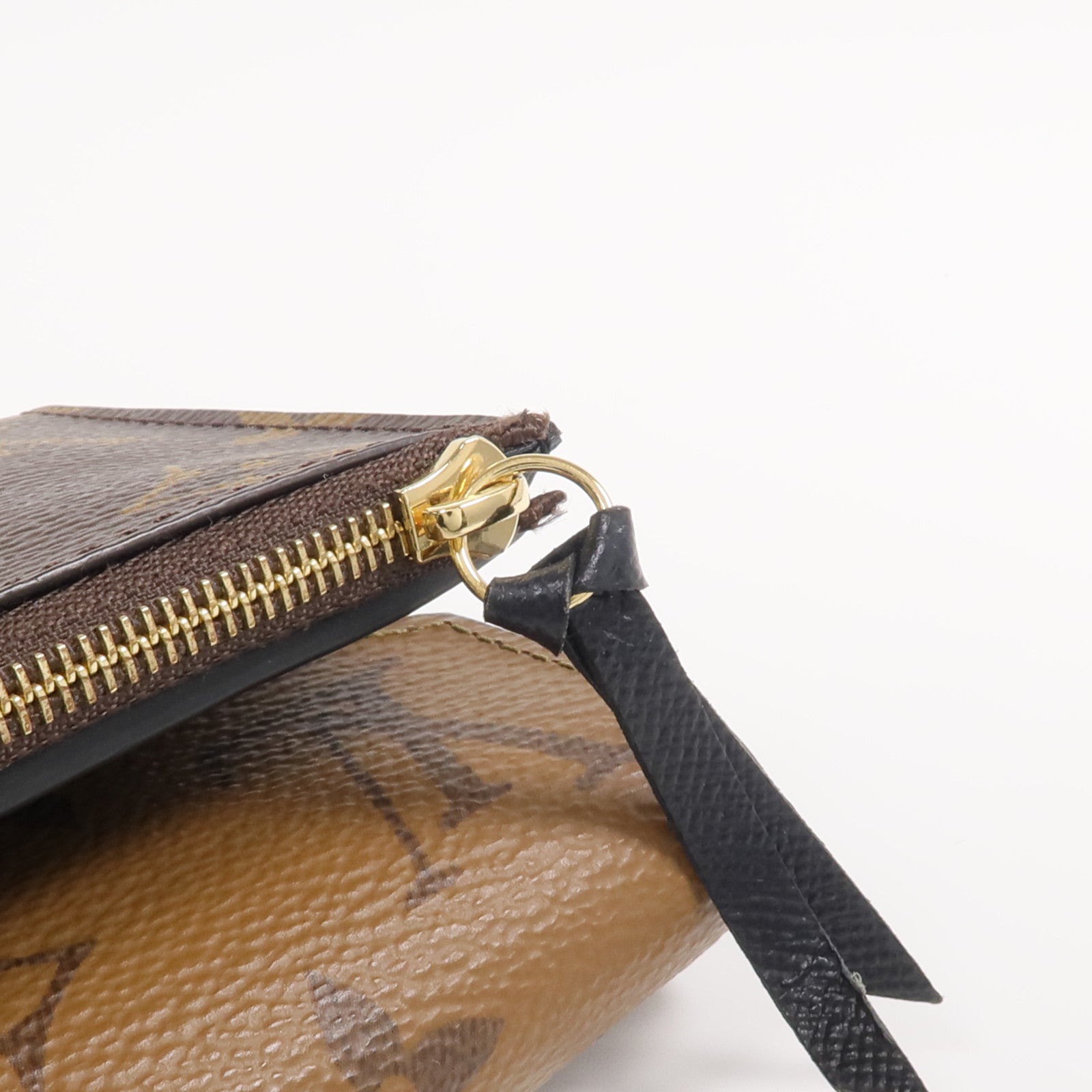 LOUIS VUITTON Monogram/Monogram Reverse Victorine Wallet金扣錢包棕色