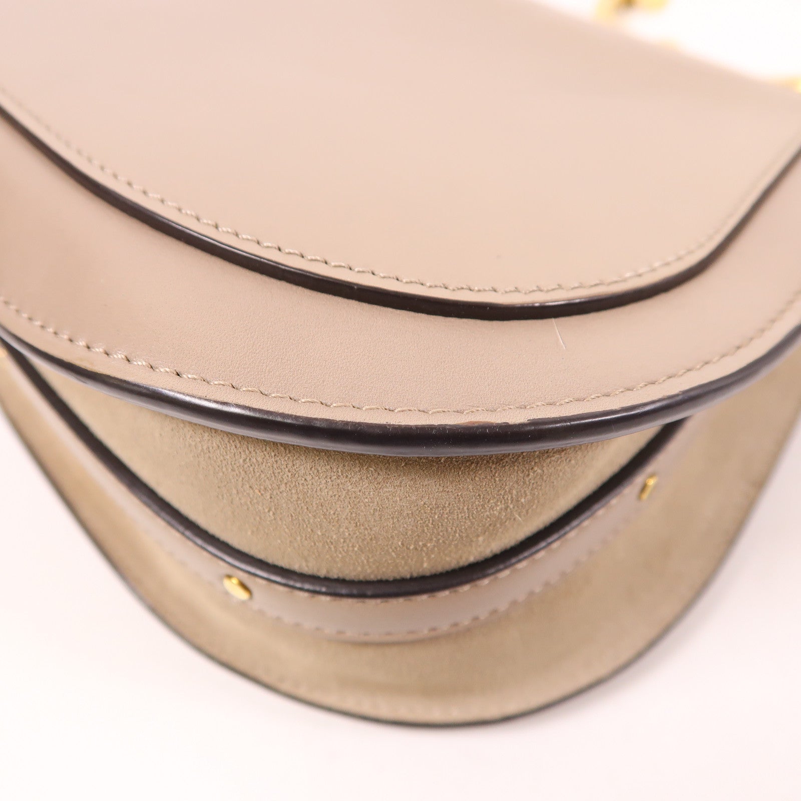 Chloe 【激減優惠】牛皮皮革Nile Bag金扣肩背袋