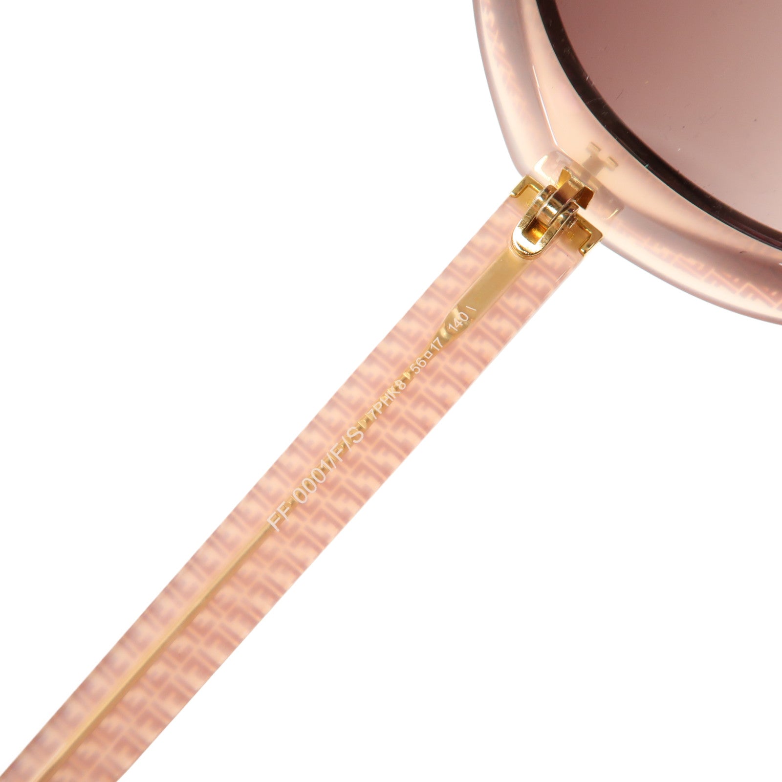FENDI PVC Micrologo FF Sunglasses太陽眼鏡粉紅色/啡色