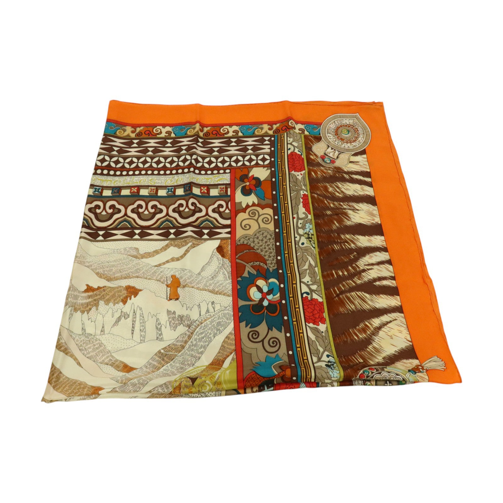 HERMES 絲質Scarf 140x140cm絲巾