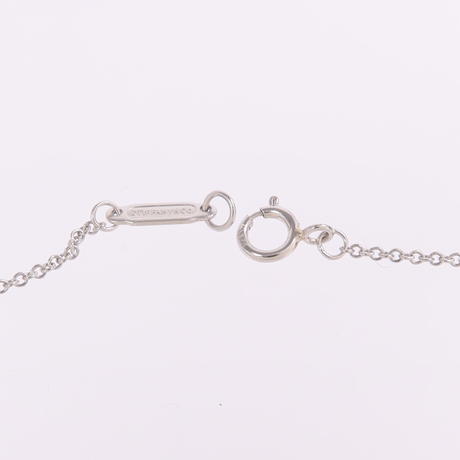 TIFFANY＆CO PT950鉑金Heart Key In Platinum With Diamonds鑽石項鍊