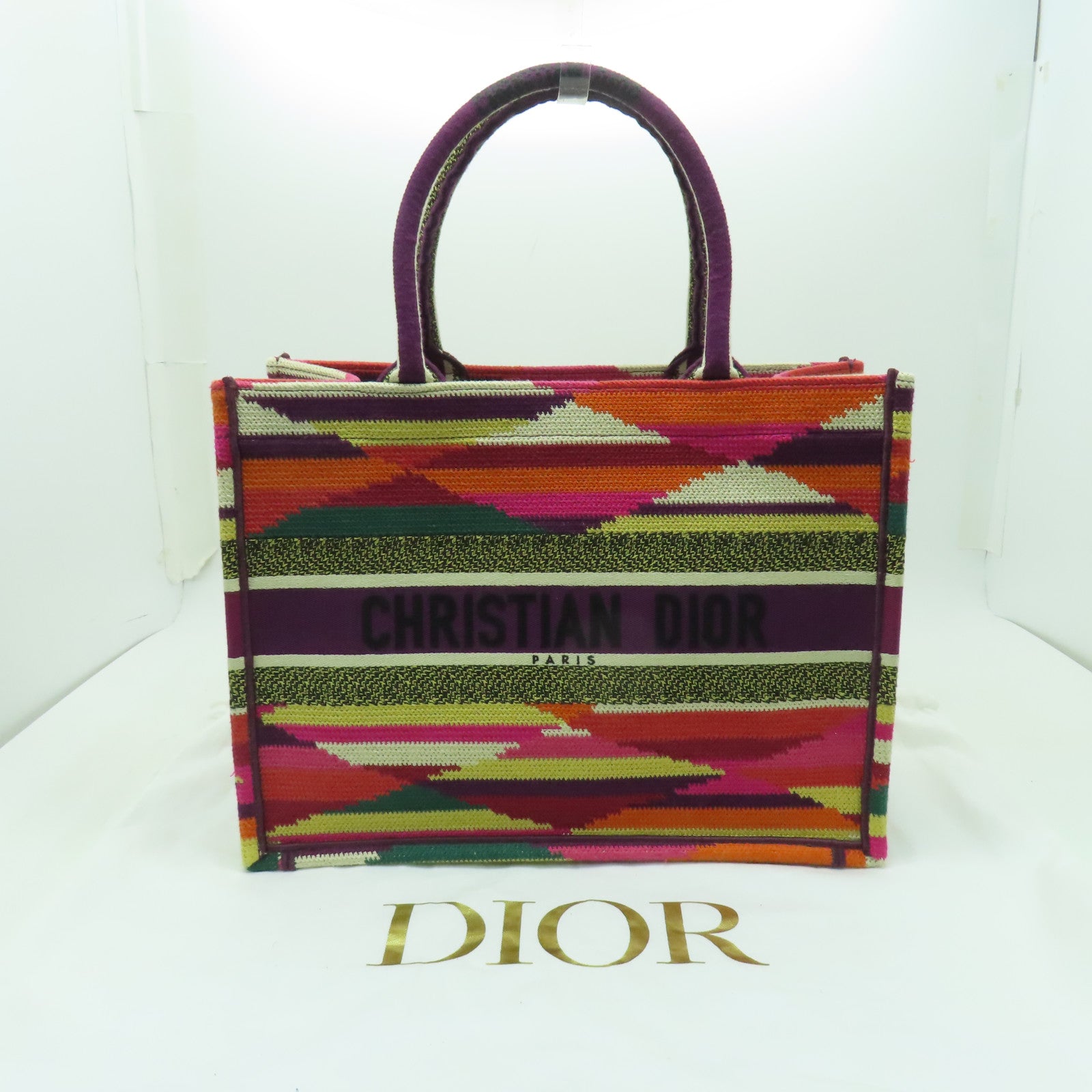 Dior 【清倉大減價】帆布Book Tote手挽袋彩色