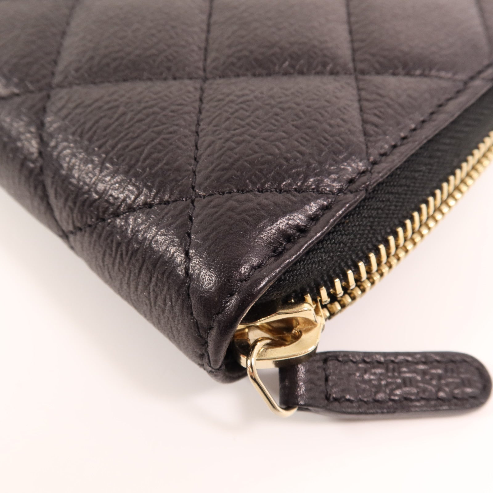 CHANEL 牛皮皮革Long Wallet金扣長錢包