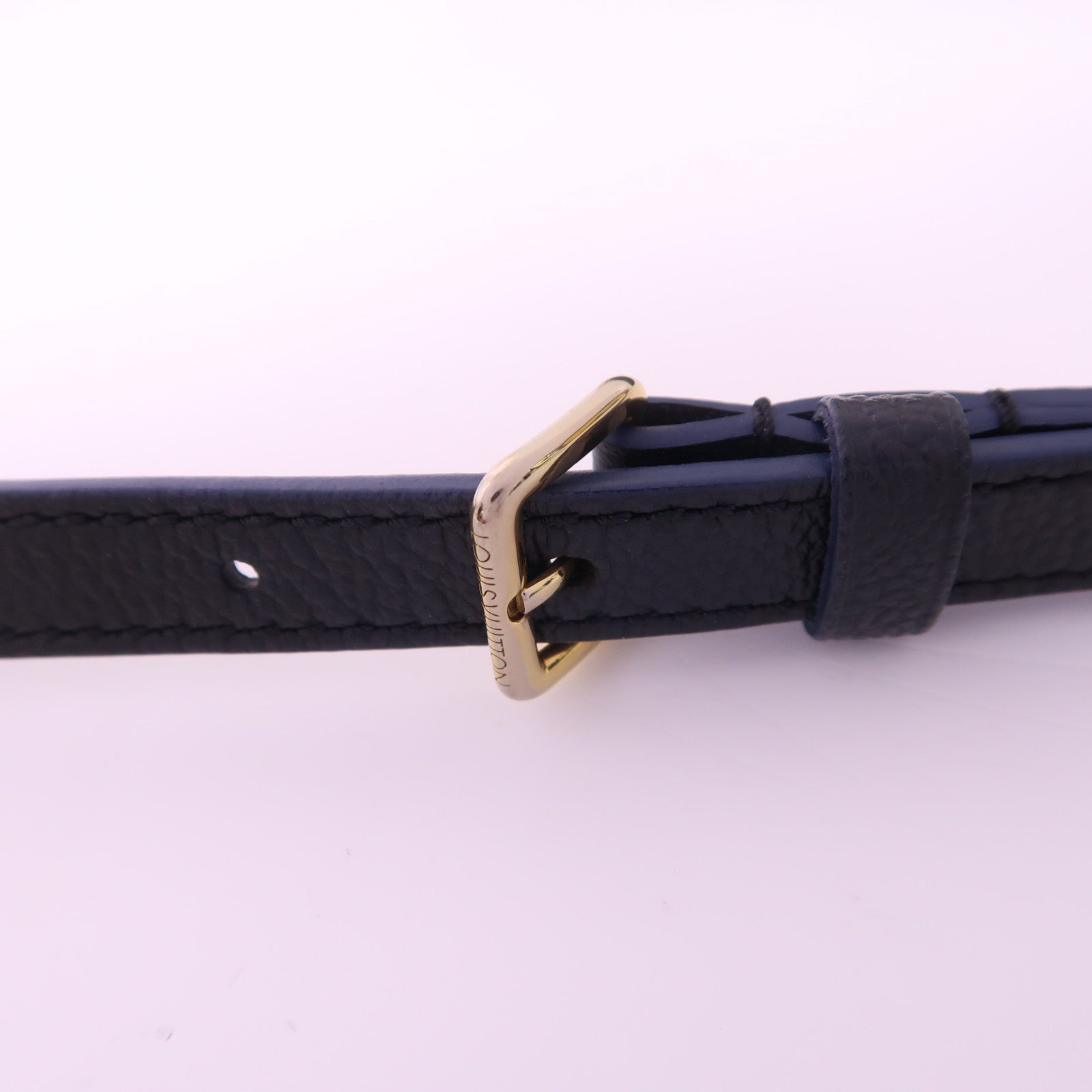 LOUIS VUITTON Monogram Empreinte Blanche BB金扣手挽肩背兩用袋