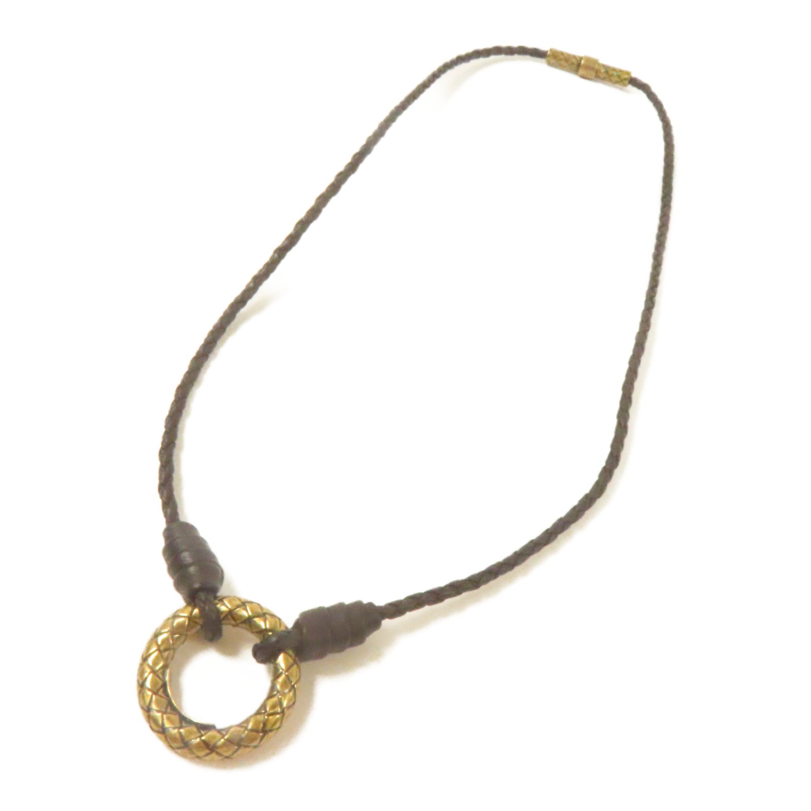 BOTTEGA VENETA 金屬/皮革Necklace項鍊