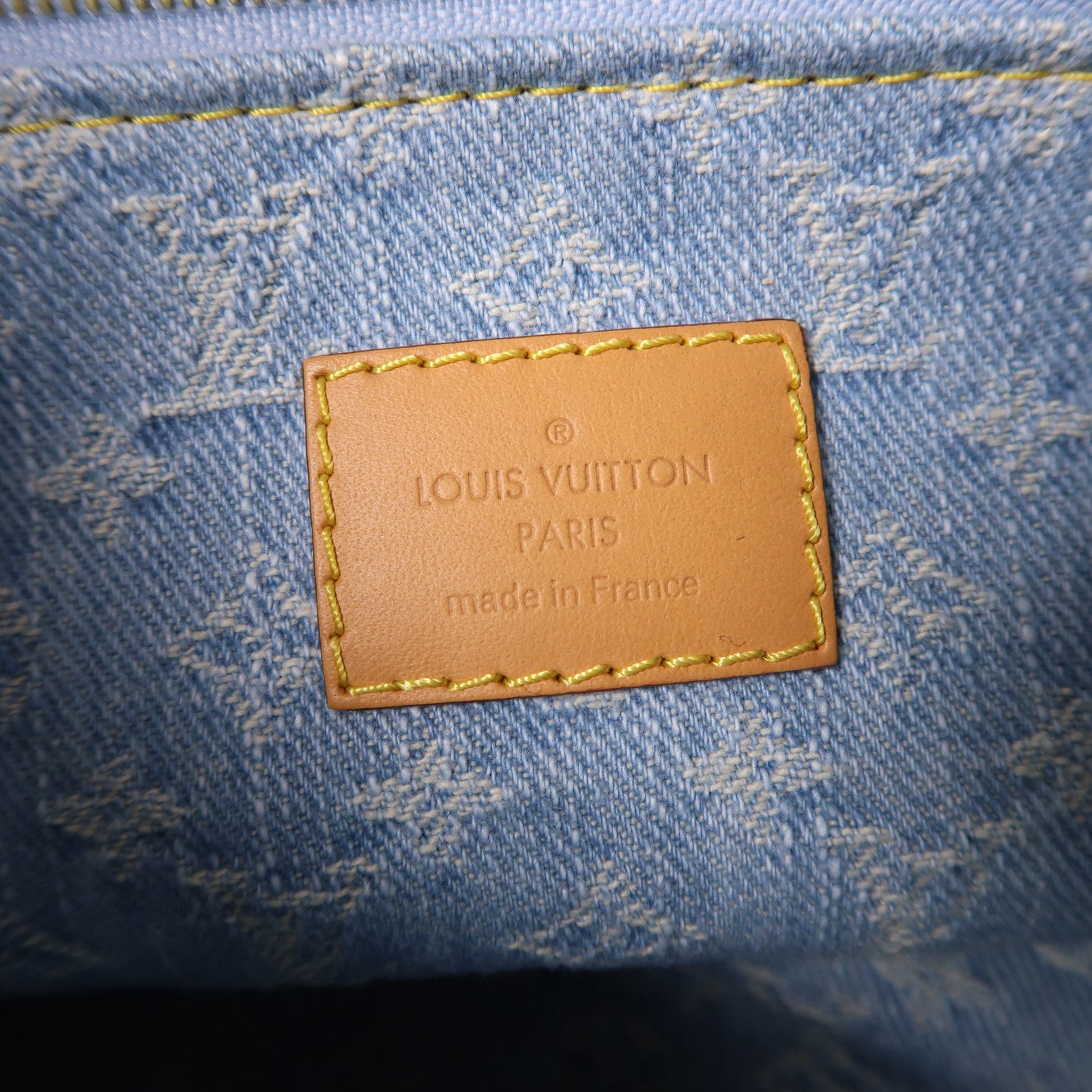 LOUIS VUITTON Monogram Denim Let Go PM金扣手挽肩背兩用袋