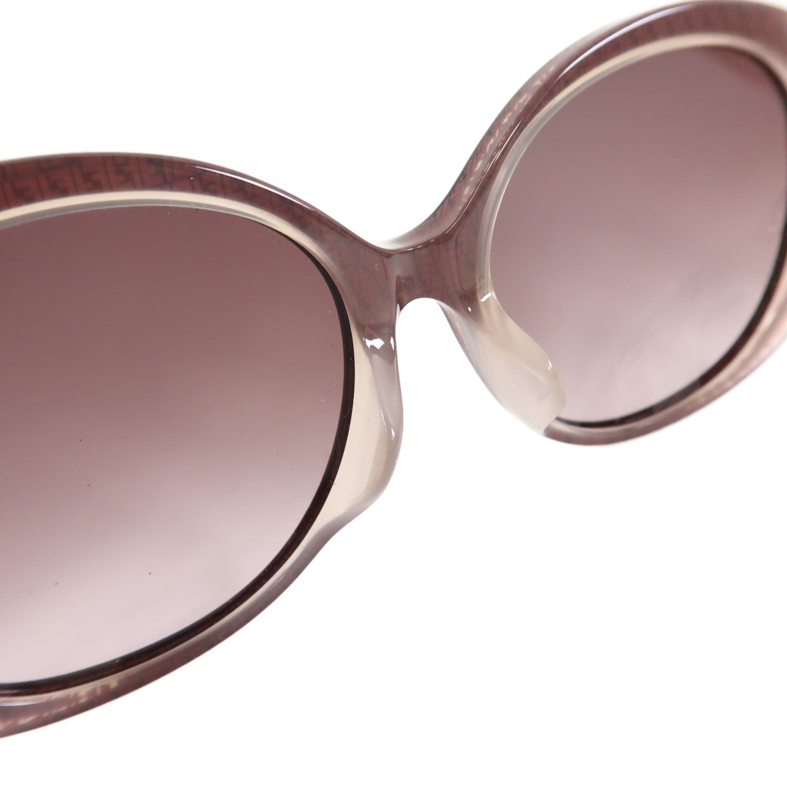 FENDI PVC Micrologo FF Sunglasses太陽眼鏡粉紅色/啡色
