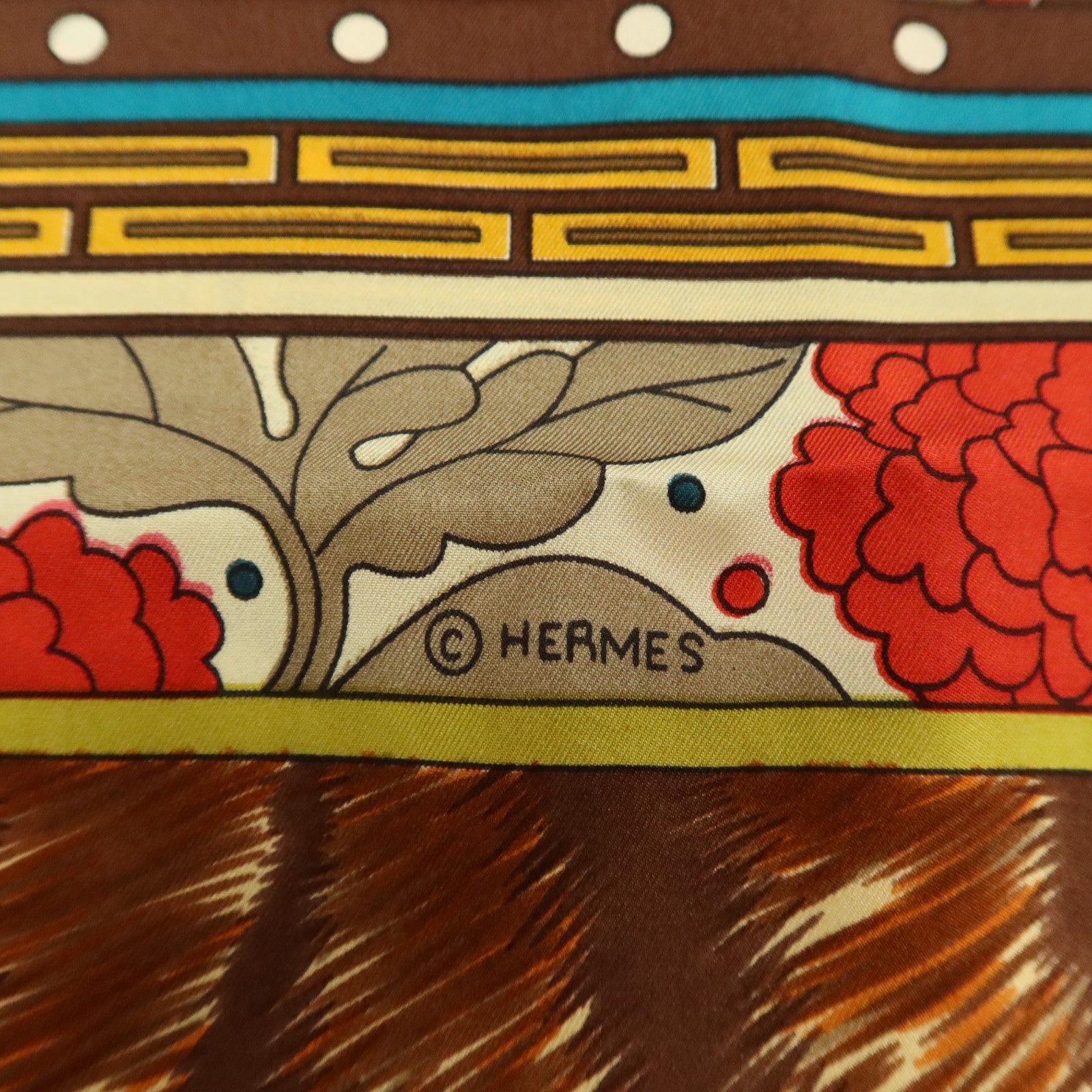 HERMES 絲質Scarf 140x140cm絲巾