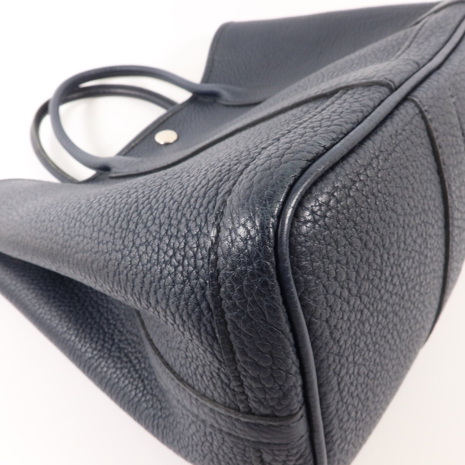HERMES Negonda皮革Garden Party TPM手挽袋Blue Nuit